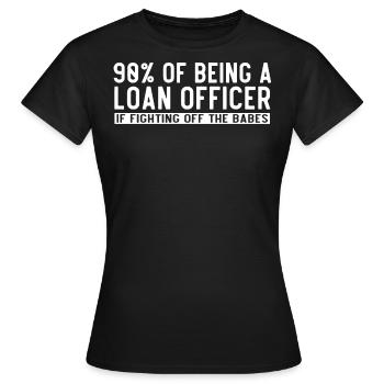 Pilotes de prêts, hypothèques, aide au crédit - T-shirt Femme - noir - Devant - AI Model Female 172 dark (172cm)