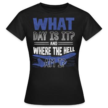 Agents de bord, pour les agents de bord, agents de bord - T-shirt Femme - noir - Devant - AI Model Female 172 dark (172cm)