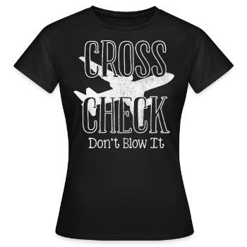 Agents de bord, pour les agents de bord, agents de bord - T-shirt Femme - noir - Devant - AI Model Female 172 dark (172cm)