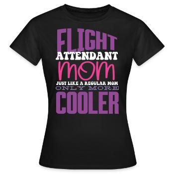 Agents de bord, pour les agents de bord, agents de bord - T-shirt Femme - noir - Devant - AI Model Female 172 dark (172cm)