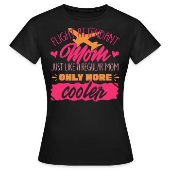 Agents de bord, pour les agents de bord, agents de bord - T-shirt Femme - noir - Devant - AI Model Female 172 dark (172cm)