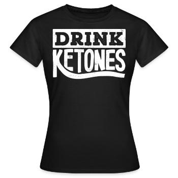 Régime Keto, régime sans glucides, céto - T-shirt Femme - noir - Devant - AI Model Female 172 dark (172cm)