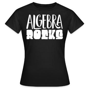 Algèbre, Analyse, Science, Mathématiques - T-shirt Femme - noir - Devant - AI Model Female 172 dark (172cm)