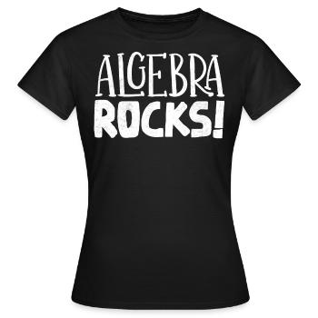 Algèbre, Analyse, Science, Mathématiques - T-shirt Femme - noir - Devant - AI Model Female 172 dark (172cm)