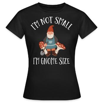 Gnome - Gnome Collecting - Gnome Collector - T-shirt Femme - noir - Devant - AI Model Female 172 dark (172cm)