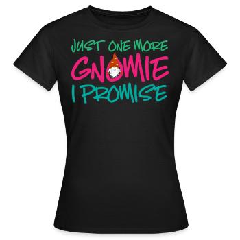 Gnome - Gnome Collecting - Gnome Collector - T-shirt Femme - noir - Devant - AI Model Female 172 dark (172cm)