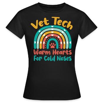 vétérinaire, vétérinaire, vétérinaire - T-shirt Femme - noir - Devant - AI Model Female 172 dark (172cm)