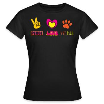 vétérinaire, vétérinaire, vétérinaire - T-shirt Femme - noir - Devant - AI Model Female 172 dark (172cm)