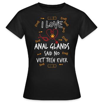 vétérinaire, vétérinaire, vétérinaire - T-shirt Femme - noir - Devant - AI Model Female 172 dark (172cm)