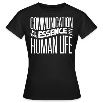 Speech-language pathology, speech-language pathologist - Women's T-Shirt - black - Front - AI Model Female 172 dark (172cm)