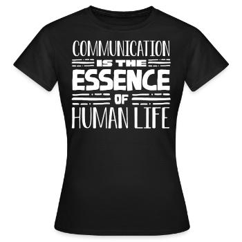 Speech-language pathology, speech-language pathologist - Women's T-Shirt - black - Front - AI Model Female 172 dark (172cm)