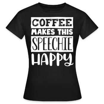 Speech-language pathology, speech-language pathologist - Women's T-Shirt - black - Front - AI Model Female 172 dark (172cm)