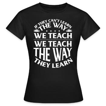 Special Needs Education, Special Education - Women's T-Shirt - black - Front - AI Model Female 172 dark (172cm)