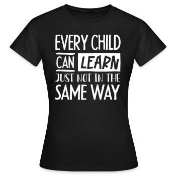 Special Needs Education, Special Education - Women's T-Shirt - black - Front - AI Model Female 172 dark (172cm)