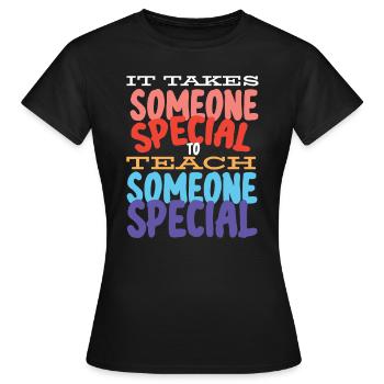 Special Needs Education, Special Education - Women's T-Shirt - black - Front - AI Model Female 172 dark (172cm)