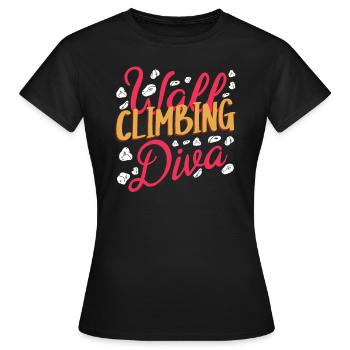 Wall climbers, wall climbers - Women's T-Shirt - black - Front - AI Model Female 172 dark (172cm)