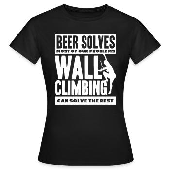 Wall climbers, wall climbers - Women's T-Shirt - black - Front - AI Model Female 172 dark (172cm)