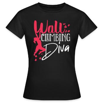Wall climbers, wall climbers - Women's T-Shirt - black - Front - AI Model Female 172 dark (172cm)