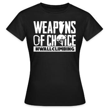 Wall climbers, wall climbers - Women's T-Shirt - black - Front - AI Model Female 172 dark (172cm)
