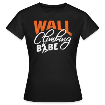 Wall climbers, wall climbers - Women's T-Shirt - black - Front - AI Model Female 172 dark (172cm)