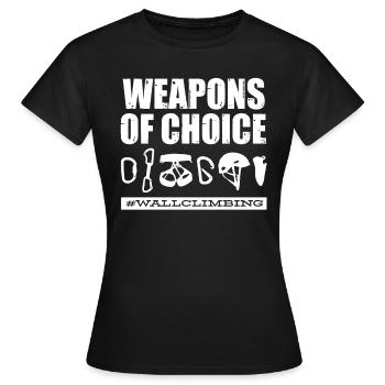 Wall climbers, wall climbers - Women's T-Shirt - black - Front - AI Model Female 172 dark (172cm)