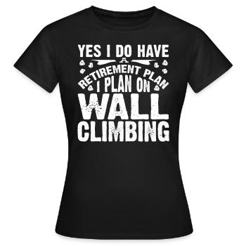 Wall climbers, wall climbers - Women's T-Shirt - black - Front - AI Model Female 172 dark (172cm)