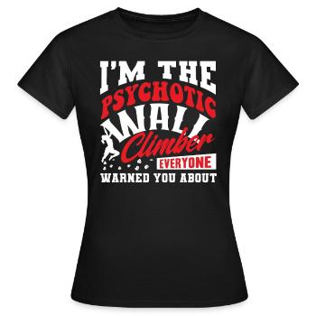 Wall climbers, wall climbers - Women's T-Shirt - black - Front - AI Model Female 172 dark (172cm)