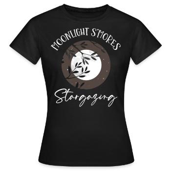 Sternengas, Kosmologie, Astronomie -Fernglas - Frauen T-Shirt - Schwarz - Vorne - AI Model Female 172 dark (172cm)