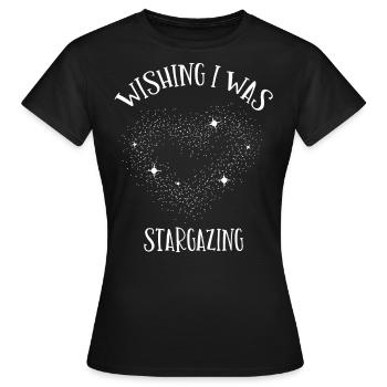 Sternengas, Kosmologie, Astronomie -Fernglas - Frauen T-Shirt - Schwarz - Vorne - AI Model Female 172 dark (172cm)