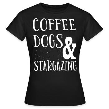 Sternengas, Kosmologie, Astronomie -Fernglas - Frauen T-Shirt - Schwarz - Vorne - AI Model Female 172 dark (172cm)