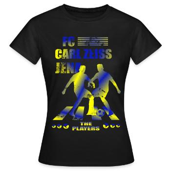 FC Carl Zeiss Jena - T-shirt Femme - noir - Devant - AI Model Female 172 dark (172cm)