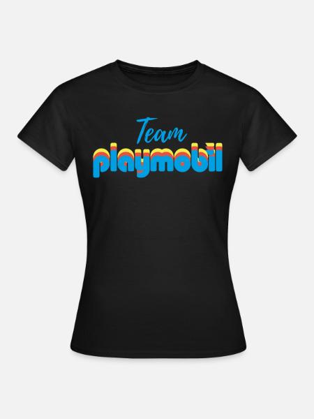 Playmobil Team Logo - Dame-T-shirt - sort