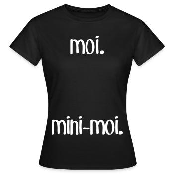 Me & M-Me (Dark) - Women's T-Shirt - black - Front - AI Model Female 172 dark (172cm)
