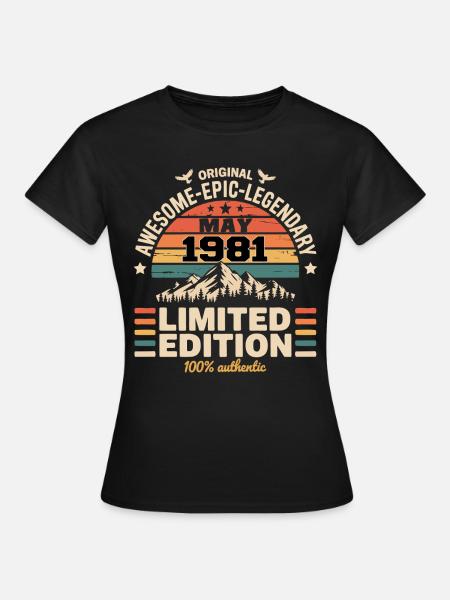 Mai 1981 - Mai 1981 - Frauen T-Shirt - Schwarz