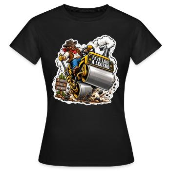 Pope Like a Legend - Women's T-Shirt - black - Front - AI Model Female 172 dark (172cm)