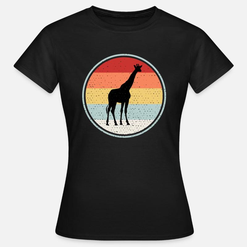 Giraffe - Frauen T-Shirt - Schwarz