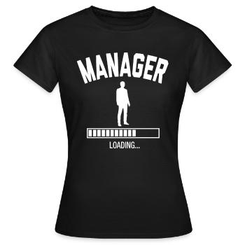 Future Manager - T-shirt Femme - noir - Devant - AI Model Female 172 dark (172cm)