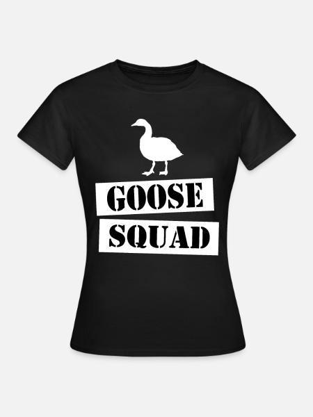 join the goose squad - Frauen T-Shirt - Schwarz
