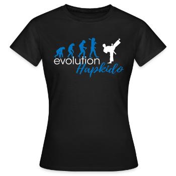 Évolution du Hapkido - T-shirt Femme - noir - Devant - AI Model Female 172 dark (172cm)