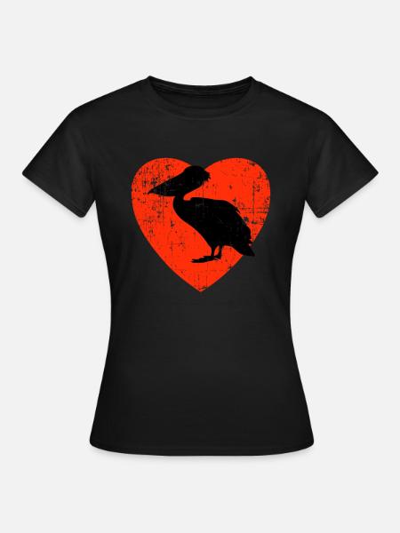 Love My Pelicans Design - Frauen T-Shirt - Schwarz