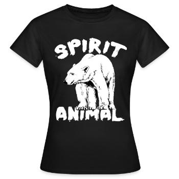POLAR BEAR - Frauen T-Shirt - Schwarz - Vorne - AI Model Female 172 dark (172cm)