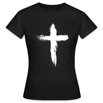 katholisch - Frauen T-Shirt - Schwarz - Vorne - AI Model Female 172 dark (172cm)