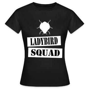 join the ladybird squad - Frauen T-Shirt - Schwarz - Vorne - AI Model Female 172 dark (172cm)