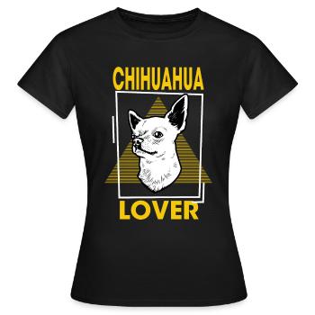 Amoureux de Chihuahua - Chihuahua, Chihuahua, Chien - T-shirt Femme - noir - Devant - AI Model Female 172 dark (172cm)