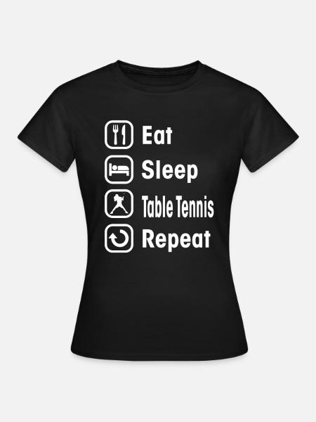 tennis de table - T-shirt Femme - noir