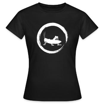 sauterelle - T-shirt Femme - noir - Devant - AI Model Female 172 dark (172cm)