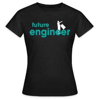 Future Engineer - Women's T-Shirt - black - Front - AI Model Female 172 dark (172cm)