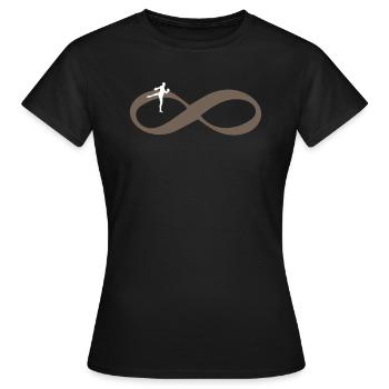 MUAY THAI FOR EVER Muay Thai Infinity - T-shirt Femme - noir - Devant - AI Model Female 172 dark (172cm)