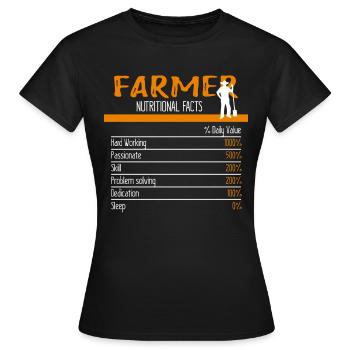 Ingrédients fermiers - T-shirt Femme - noir - Devant - AI Model Female 172 dark (172cm)