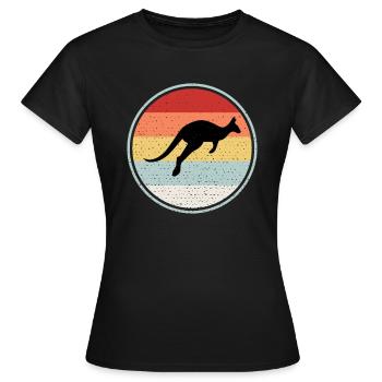 Crveni Klokan - Frauen T-Shirt - Schwarz - Vorne - AI Model Female 172 dark (172cm)
